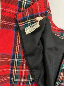 Abito a tubino in lana tartan
