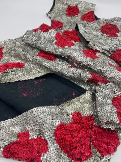 Abito corto di paillettes anni '80