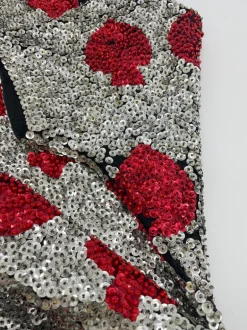 Abito corto di paillettes anni '80