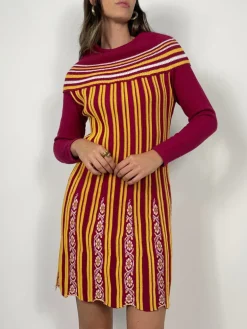 Abito corto in maglia