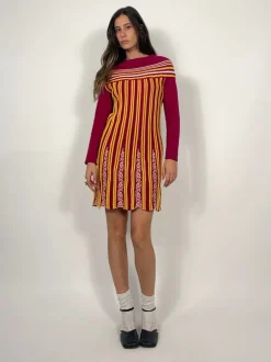 Abito corto in maglia