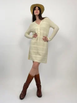 Abito corto in maglia anni '70