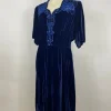 Abito in velluto con paillettes anni '30