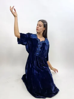 Abito in velluto con paillettes anni '30