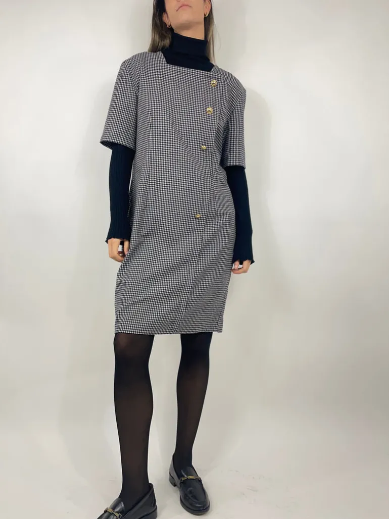 Abito Vintage lana pied de poule