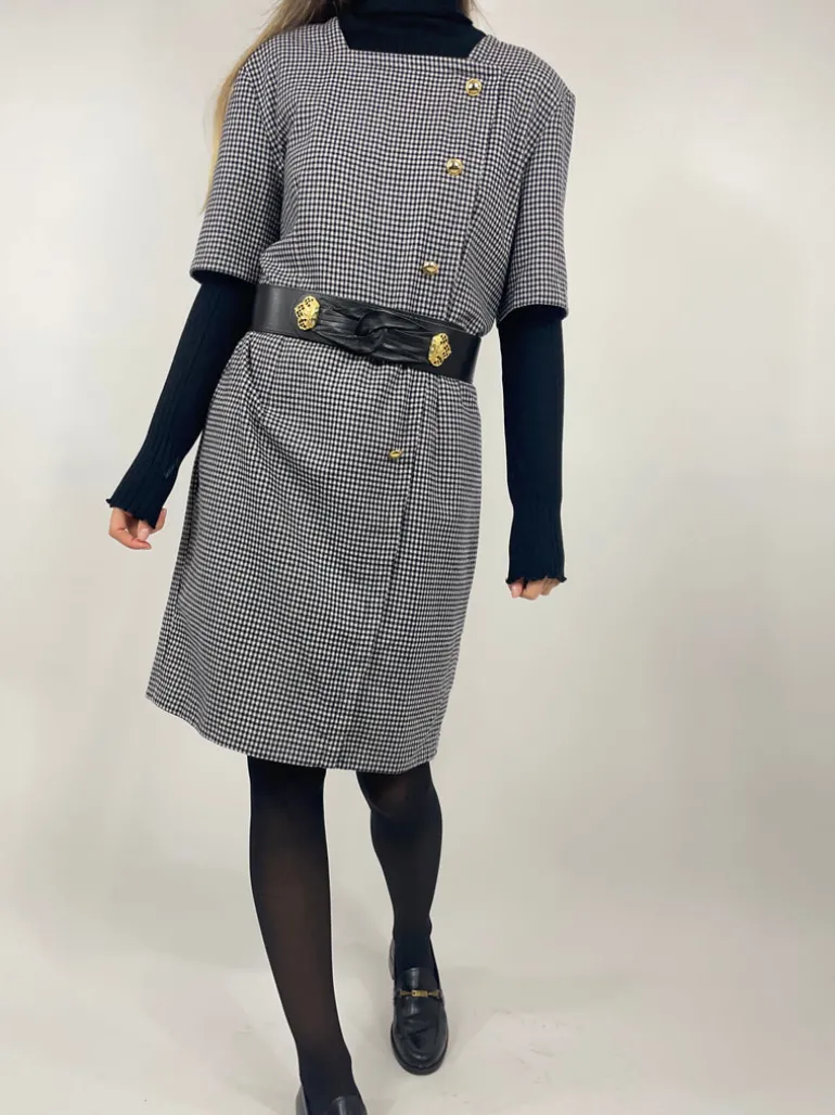 Abito Vintage lana pied de poule