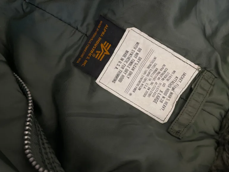Alpha Industries N-2B Made in U.S.A
