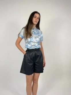 Bermuda vera pelle vintage