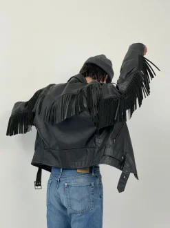 Biker Schott U.S.A. con frange