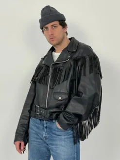 Biker Schott U.S.A. con frange