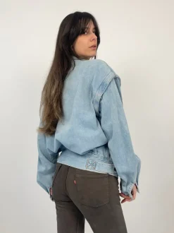 Bomber in denim anni '80