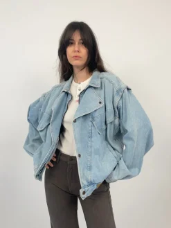 Bomber in denim anni '80