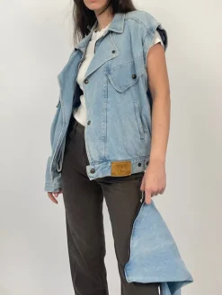 Bomber in denim anni '80