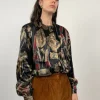 Camicia anni '80 in raso