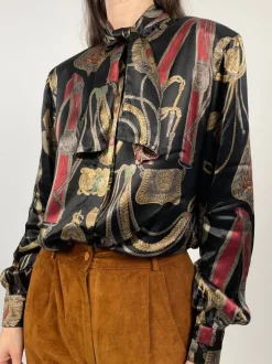 Camicia anni '80 in raso
