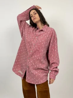 Camicia anni '80 velluto millerighe