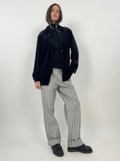 Camicia in velluto liscio