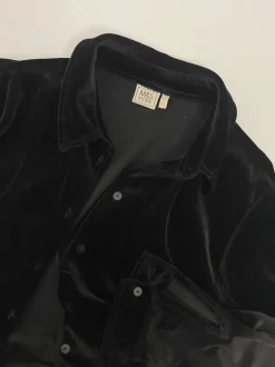Camicia in velluto liscio