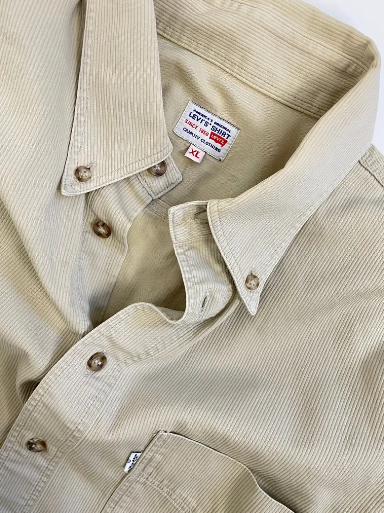 Camicia Levi's anni '70 in cotone a coste