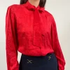 Camicia vintage con fiocco