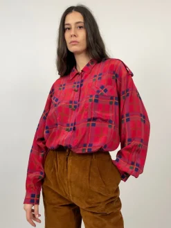 Camicia vintage in misto seta