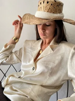 Cappello Pamela in paglia intrecciata