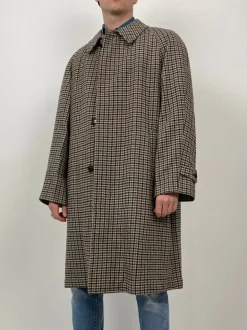 Cappotto in lana pied de poule