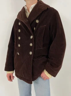 Cappotto in velluto anni '80