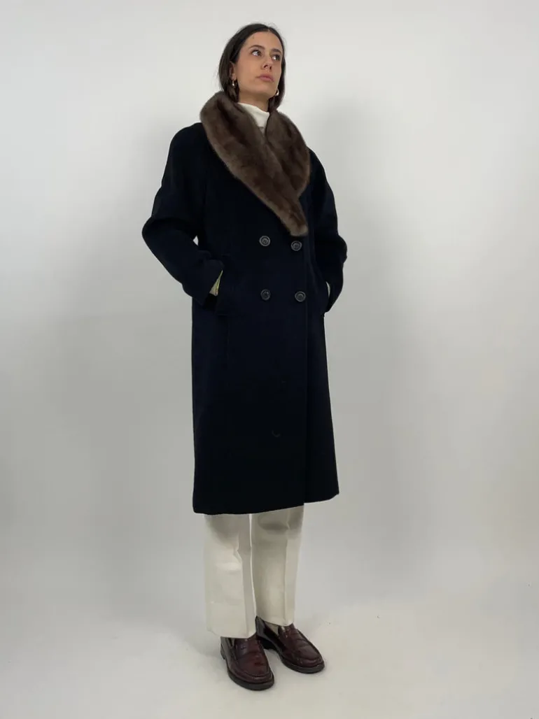 Cappotto lungo in pura lana