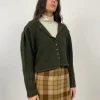 Cardigan cropped anni '70