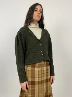 Cardigan cropped anni '70