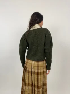 Cardigan cropped anni '70