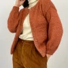Cardigan handmade in mohair