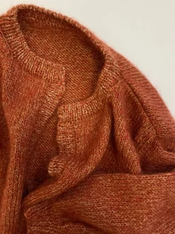 Cardigan handmade in mohair