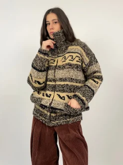 Cardigan in lana anni '70