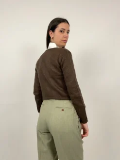 Cardigan misto mohair con ricami