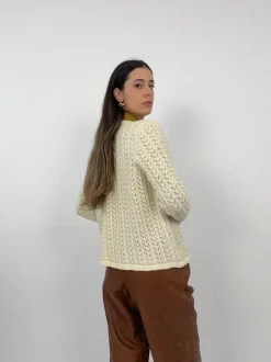 Cardigan traforato anni '70