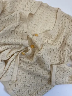 Cardigan traforato anni '70
