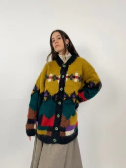Cardigan vintage in lana