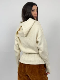 Cardigan vintage in lana merino