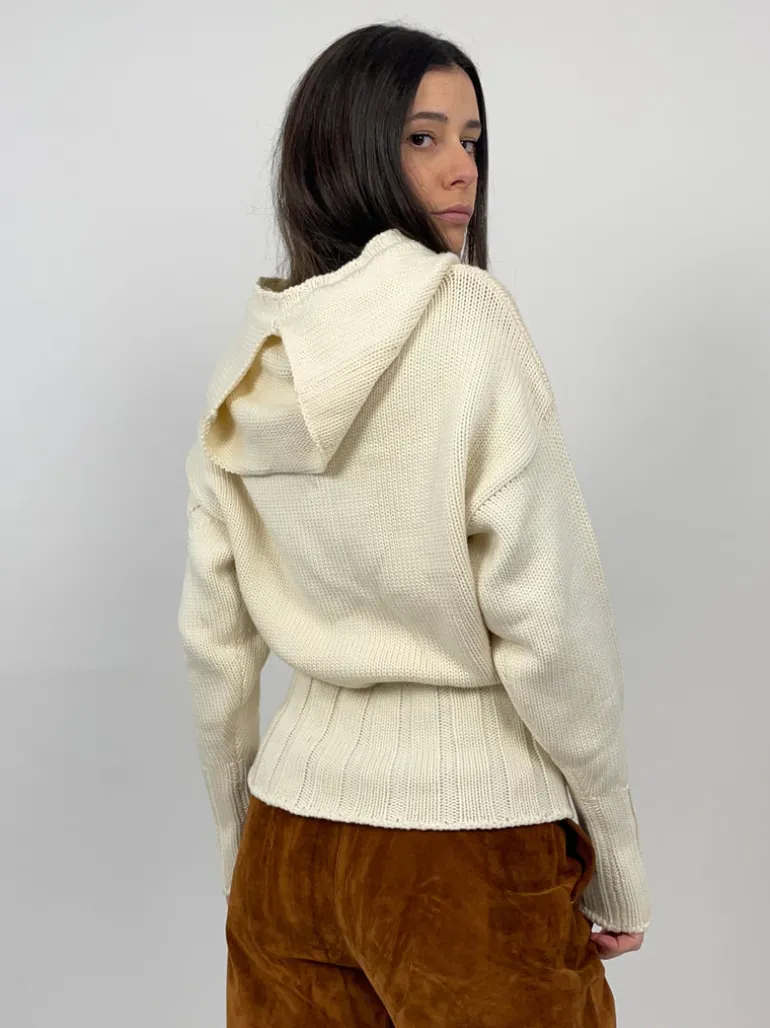 Cardigan vintage in lana merino