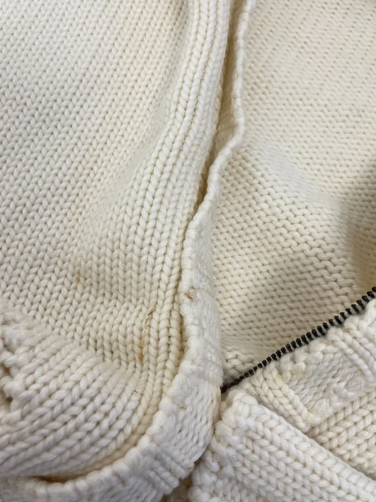 Cardigan vintage in lana merino