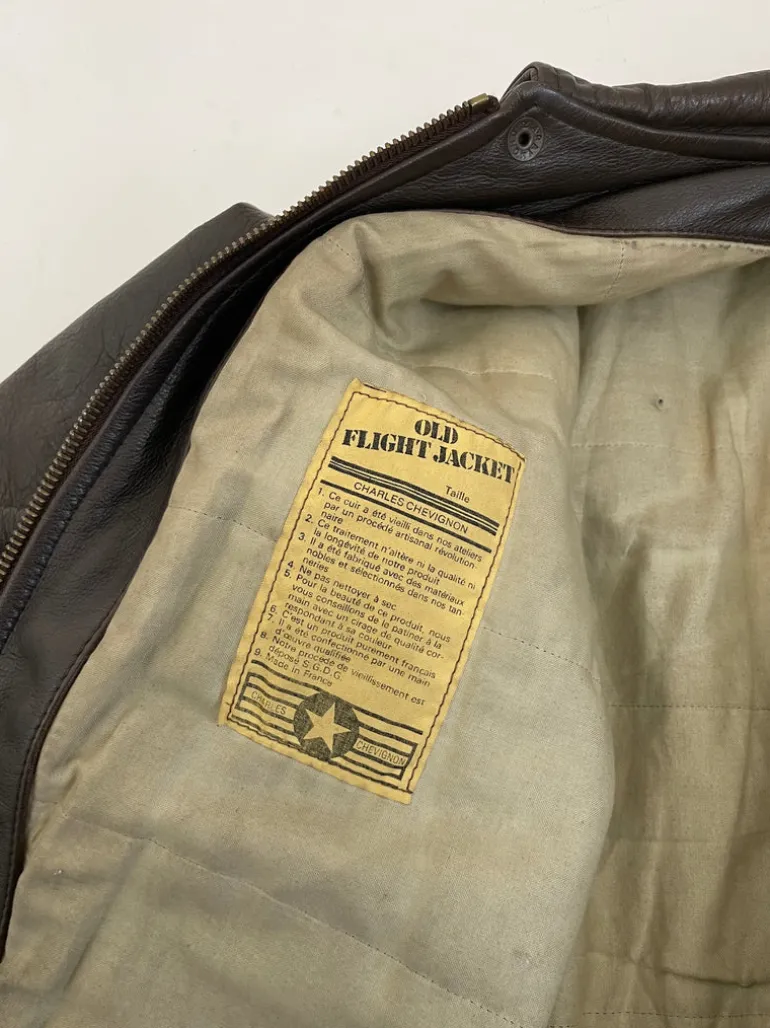 Chevignon Old Fly Leather vintage jacket