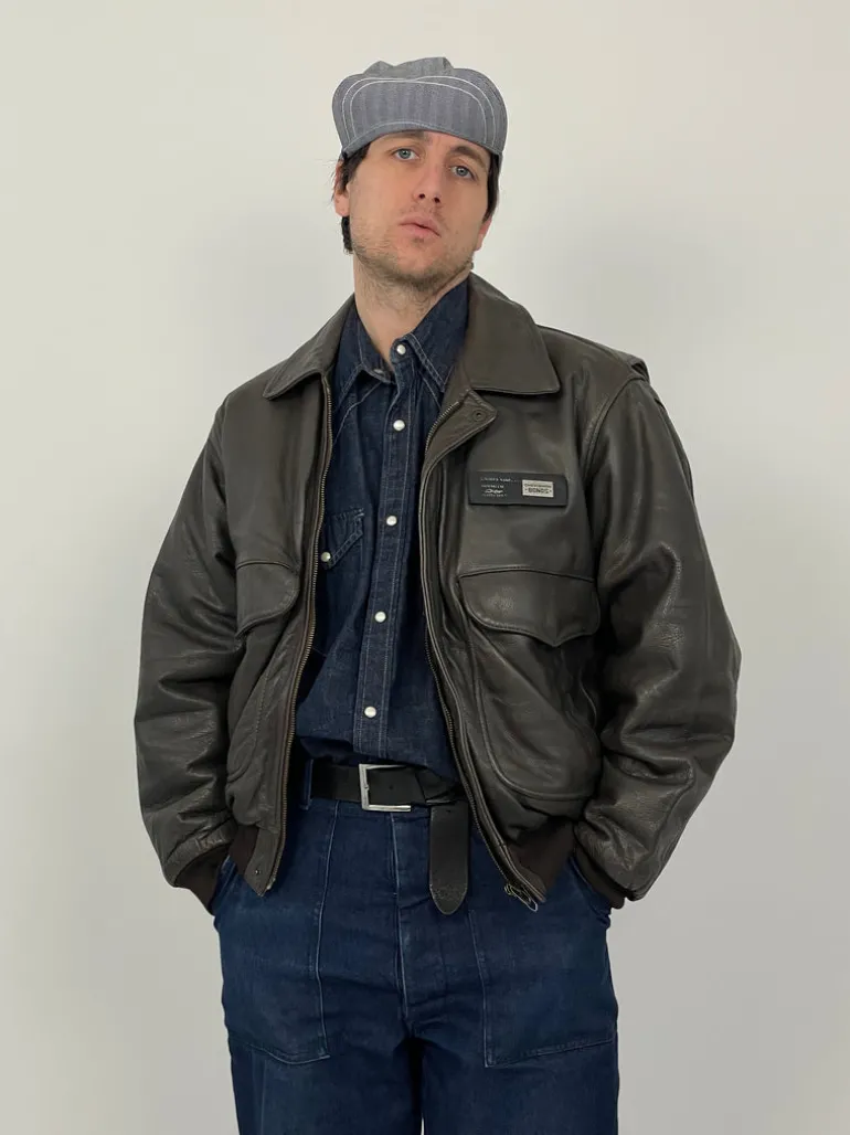 Chevignon Old Fly Leather vintage jacket