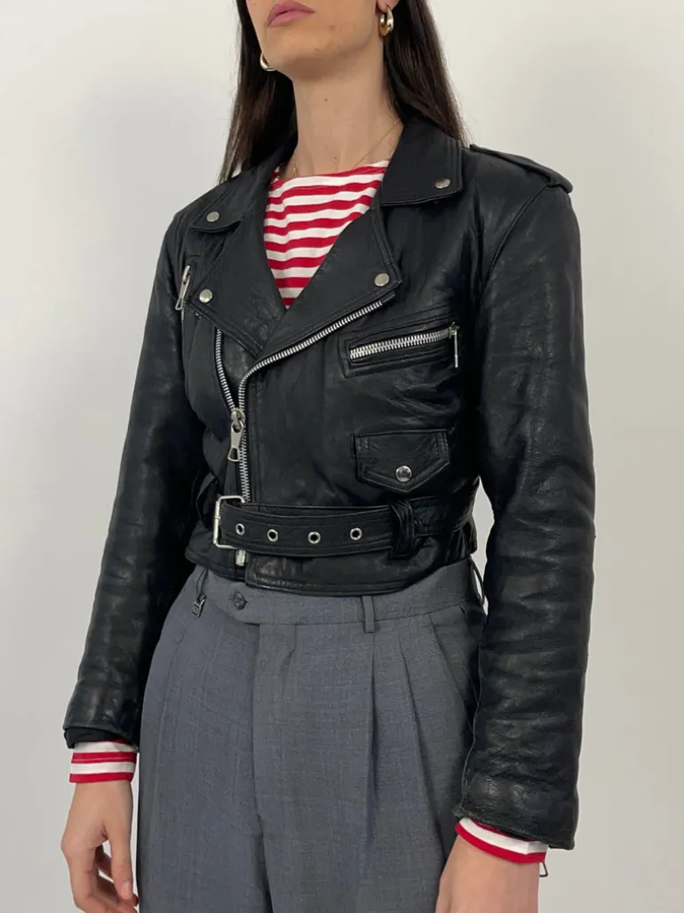 Chiodo crop vintage