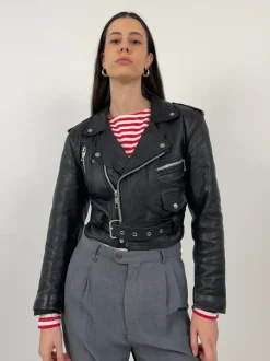 Chiodo crop vintage