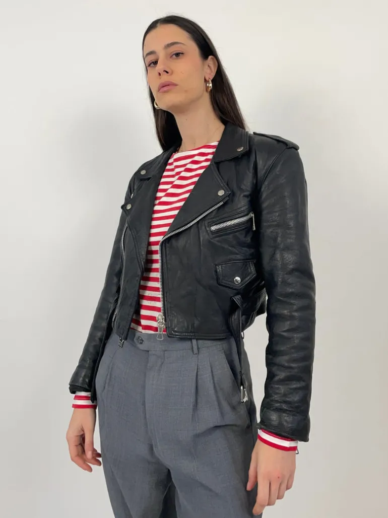 Chiodo crop vintage
