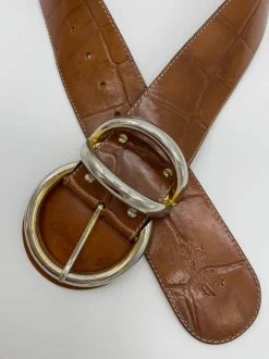Cintura vintage in vera pelle