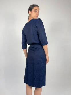 Completo artigianale in tessuto jacquard