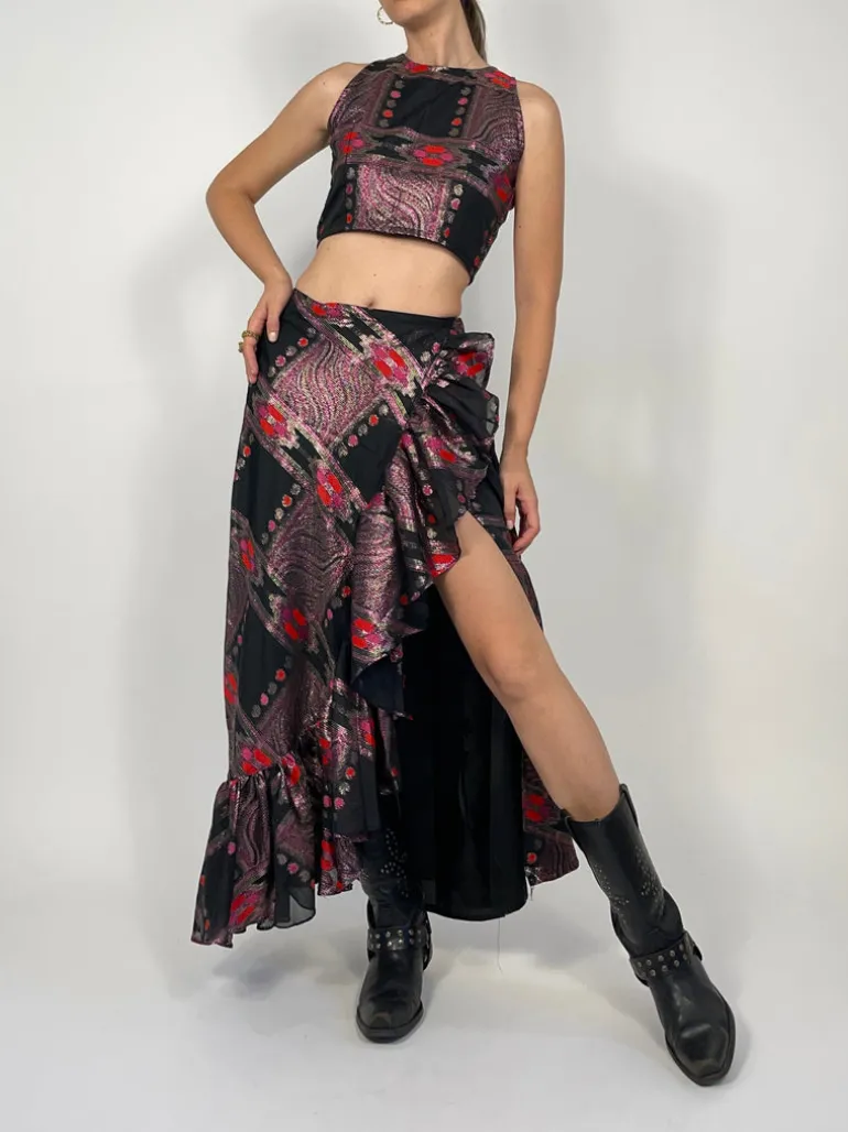 Completo in organza di seta